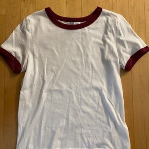 tight fitting cropped t